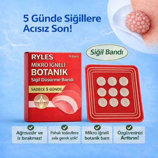 Ryles Mikro İğneli Siğil Düşürücü Bant – 5 Günde İz Bırakmadan Düşürür
