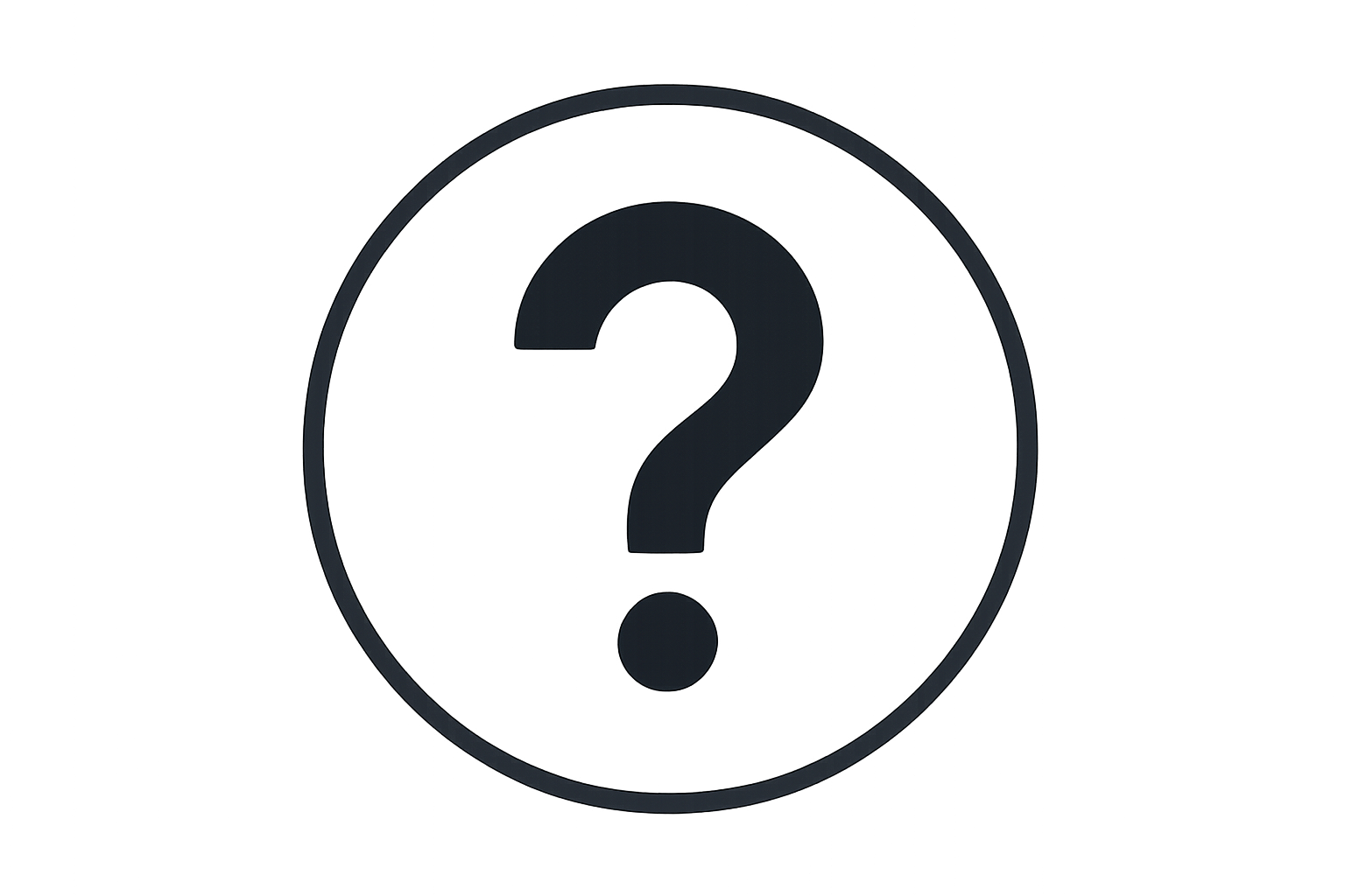 soru işareti ikonu oluştur bir yuvarlağın içinde olsun